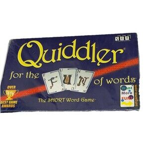 QUIDDLER Classic Card Short Word Game 1998 New Sealed Box Family Game Night